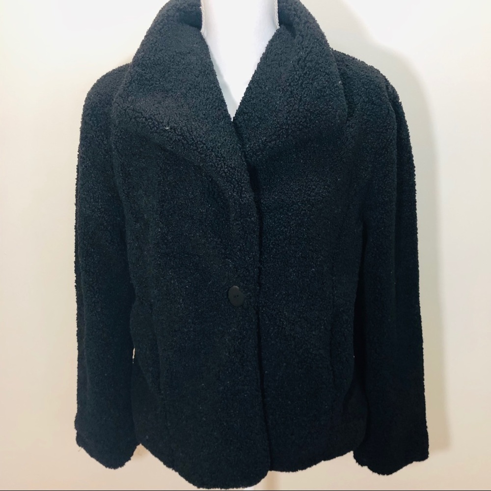 Sanctuary NWT black teddy jacket